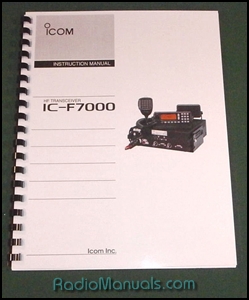 Icom IC-F7000 Instruction Manual